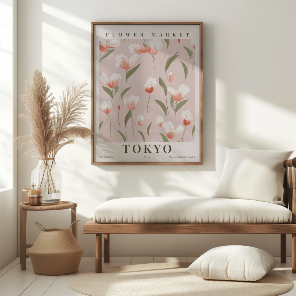flower market tokyo 3x4 5 mockup