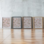 flower market tokyo 3x4 framed posters mockup