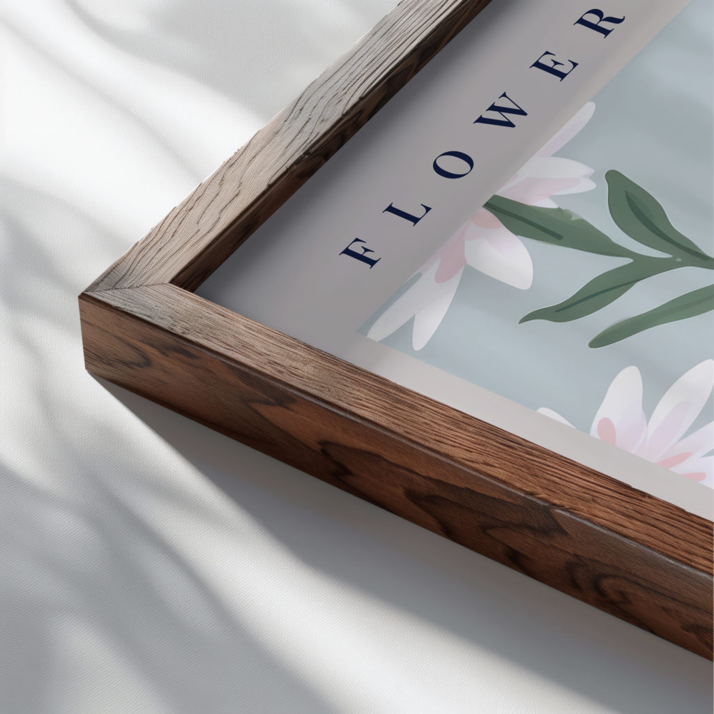 flower market vienna 3x4 close up dark wood mockup