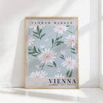 flower market vienna botanical art print
