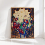 flower still life around 1916 christian rohlfs high quality print