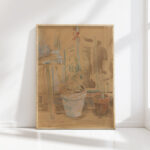 flowers in pots 1930 zygmunt waliszewski high quality print