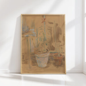 flowers in pots 1930 zygmunt waliszewski high quality print