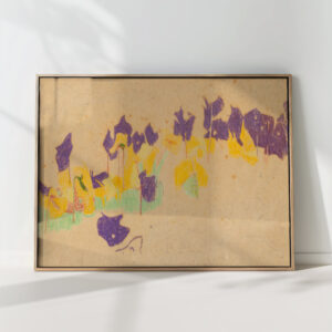 flowers in the castle garden krumau 1908 egon schiele high quality print