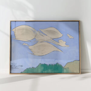 foehn clouds 1944 karl wiener high quality print