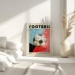 football mid century print bold geometric design 7