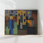 four men in front of factories 1926 franz wilhelm seiwert high quality print