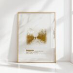 freedom moses parting the red sea minimalist christian print