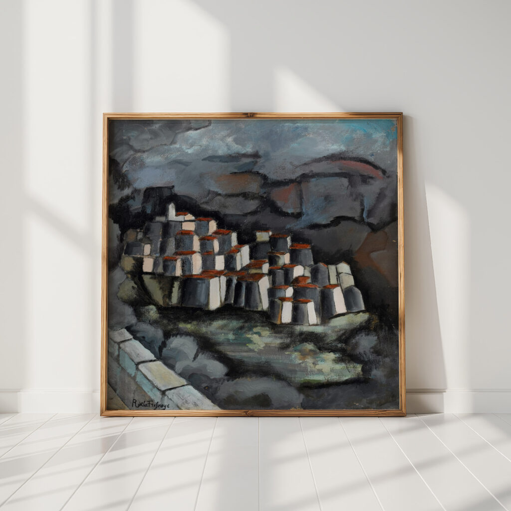 french hill town roger de la fresnaye high quality print