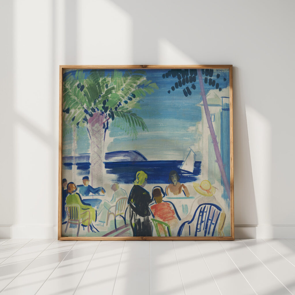 french riviera 1920 janos vaszary high quality print