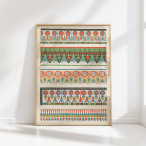 frieze of the tomb of sebek hotep no 63 1911 gustave jequier high quality print