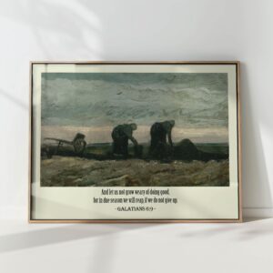 galatians 69 bible verse christian print