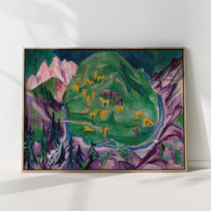 galtviehweide 1918 1919 ernst ludwig kirchner high quality print