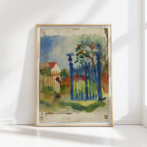garden gate 1914 august macke high quality print