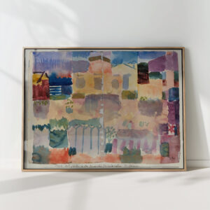 garden in st germain the european quarter near tunis 1914 paul klee high quality print