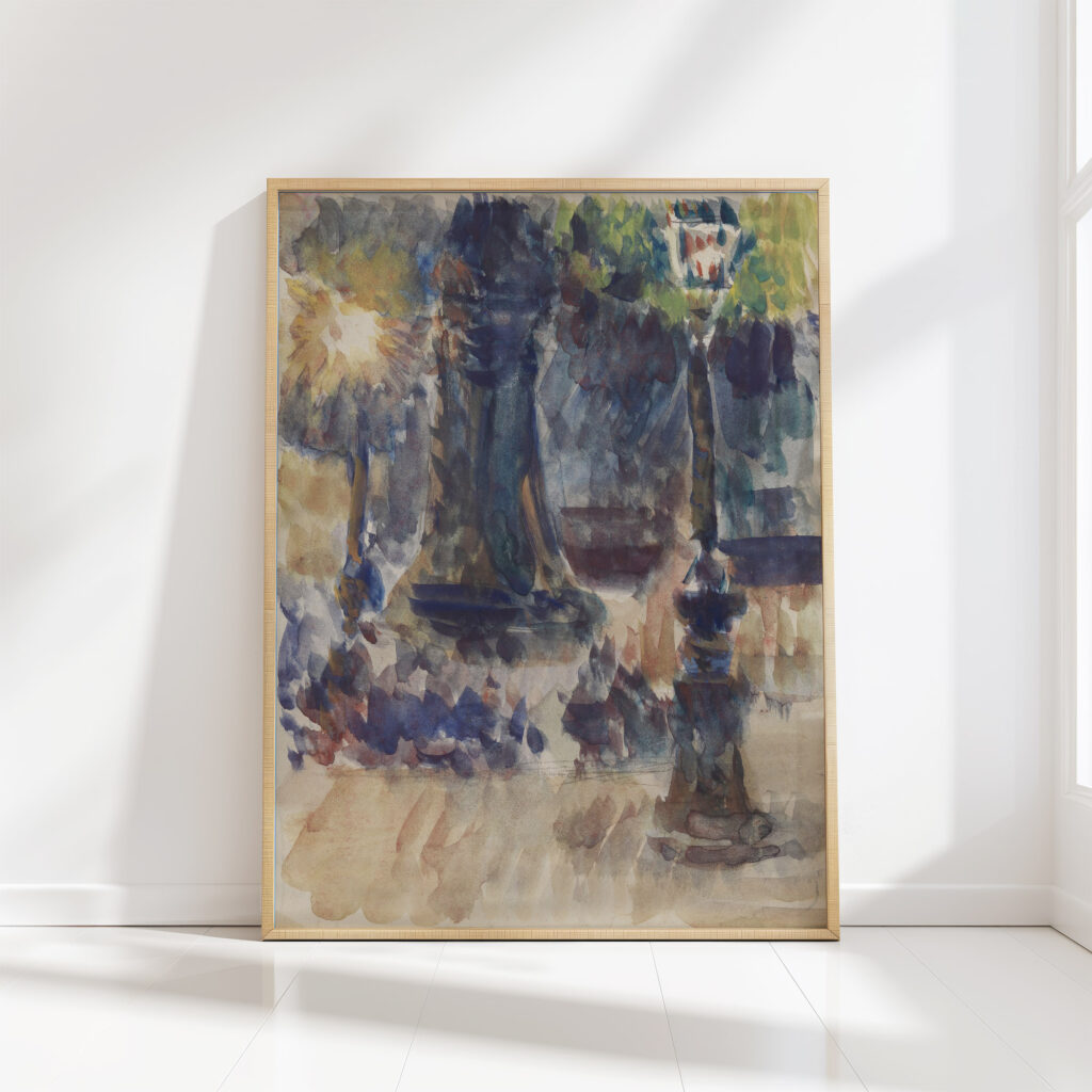 gas jets circa 1885 1887 louis hayet high quality print