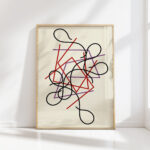 geometric and wavy lines 2014 myriam thyes high quality print