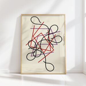 geometric and wavy lines 2014 myriam thyes high quality print