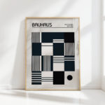 geometric bauhaus exhibition artistic print