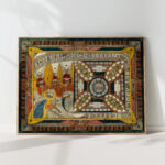 giant serpent sorrantta three eternity angels and the great st adolf star in the old creation 1921 adolf wolfli high quality print