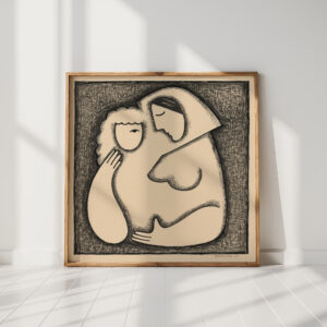 girls head 1938 mikulas galanda high quality print