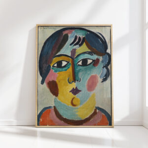 girls head the asian head of girl the asian 1916 alexej von jawlensky high quality print