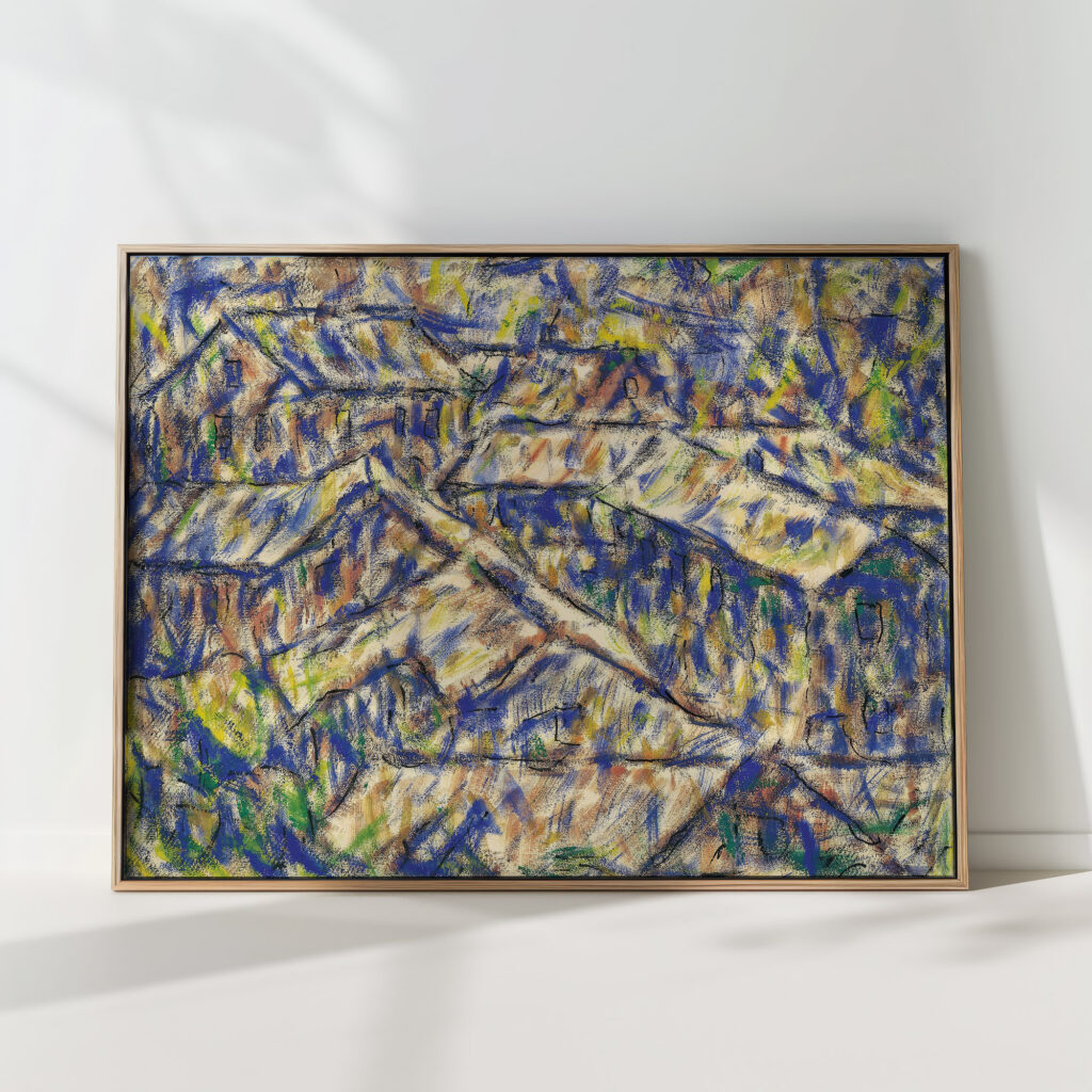granite houses arcegno 1927 christian rohlfs high quality print