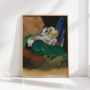 green and white horse 1913 franz marc high quality print