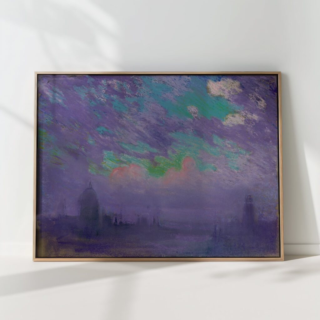 green blue and purple joseph pennell high quality print