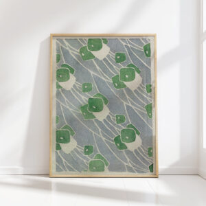 green geometric 1915 hannah borger overbeck high quality print