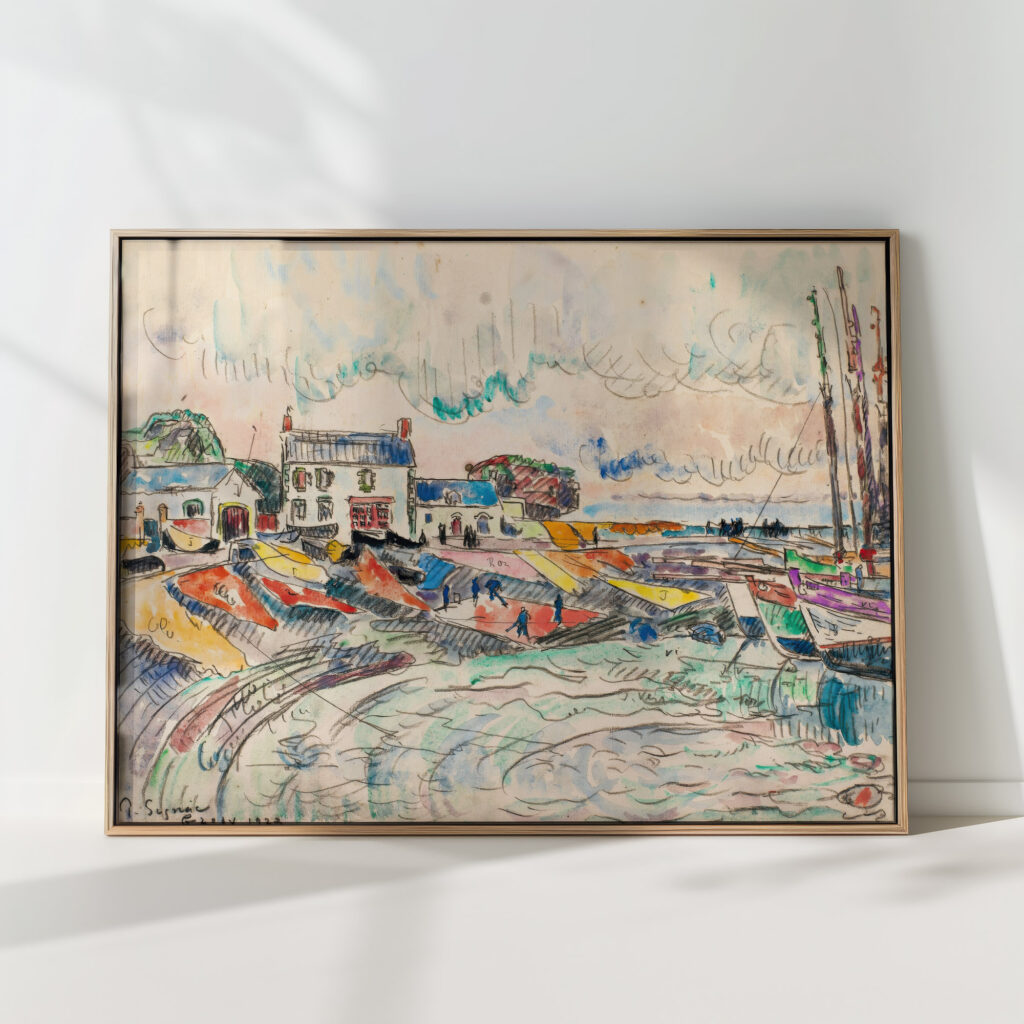 groix cleaning the sails 1923 paul signac high quality print