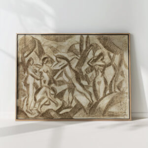 group of nudes carl newman high quality print