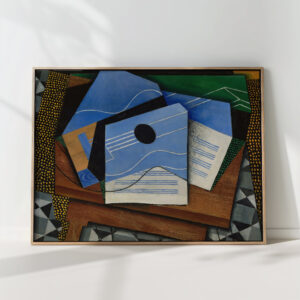 guitar on a table 1915 juan gris high quality print