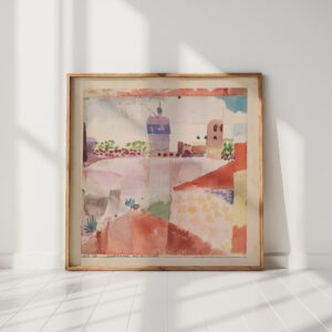 hammamet with its mosque 1914 paul klee high quality print