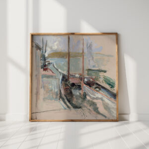 harbor scene circa 1900 john henry twachtman high quality print