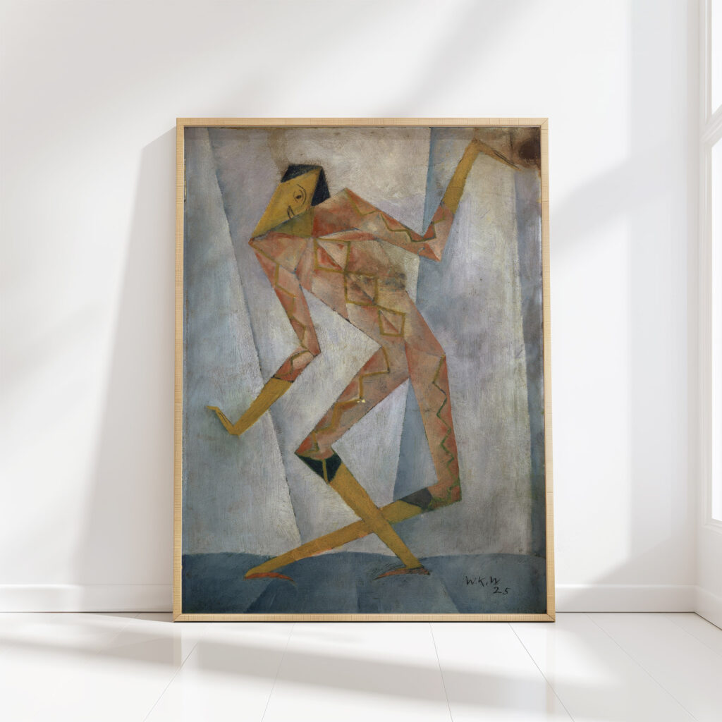 harlequin 1925 walter kurt wiemken high quality print