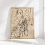 harp player 1916 ernst ludwig kirchner high quality print