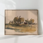 hay wagons peter dewint high quality print