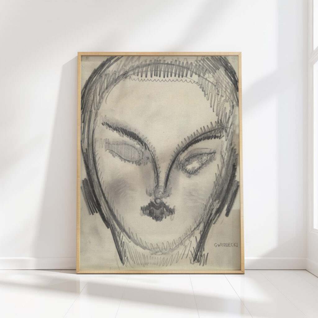 head 4 before 1921 gustaw gwozdecki high quality print