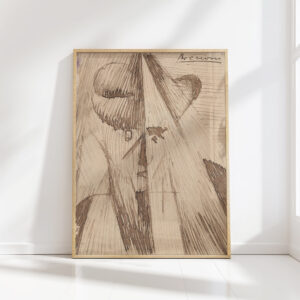 head against the light the artists sister 1912 umberto boccioni high quality print