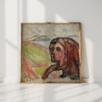 head by head in landscape 1908 edvard munch high quality print
