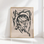 head of a man 1921 gejza schiller high quality print