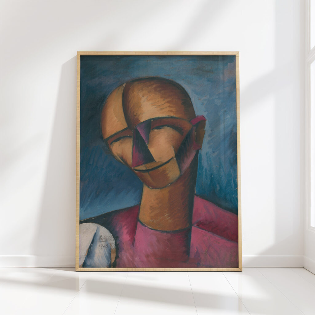 head of a man 1923 gejza schiller high quality print