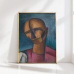 head of a man 1923 gejza schiller high quality print