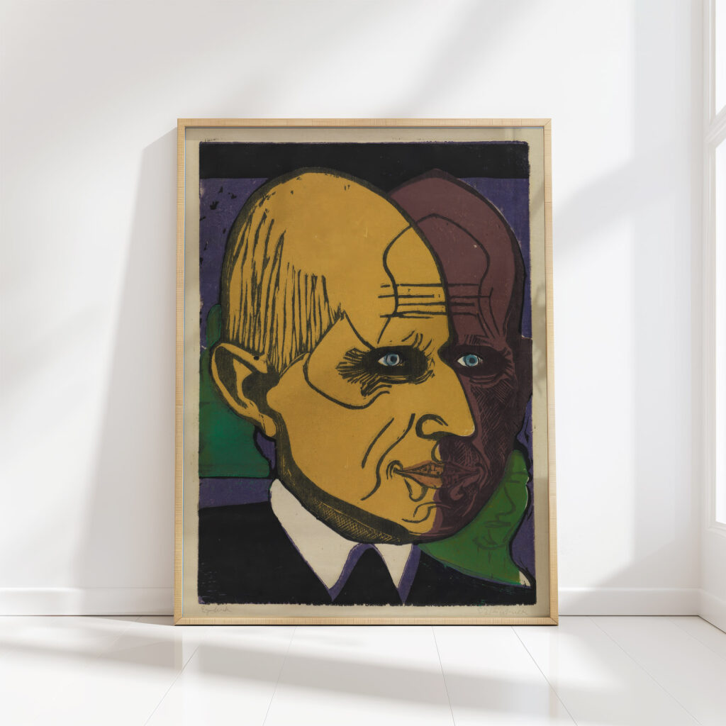 head of dr bauer 1933 ernst ludwig kirchner high quality print