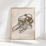 head of garuda 1942 reijer stolk high quality print