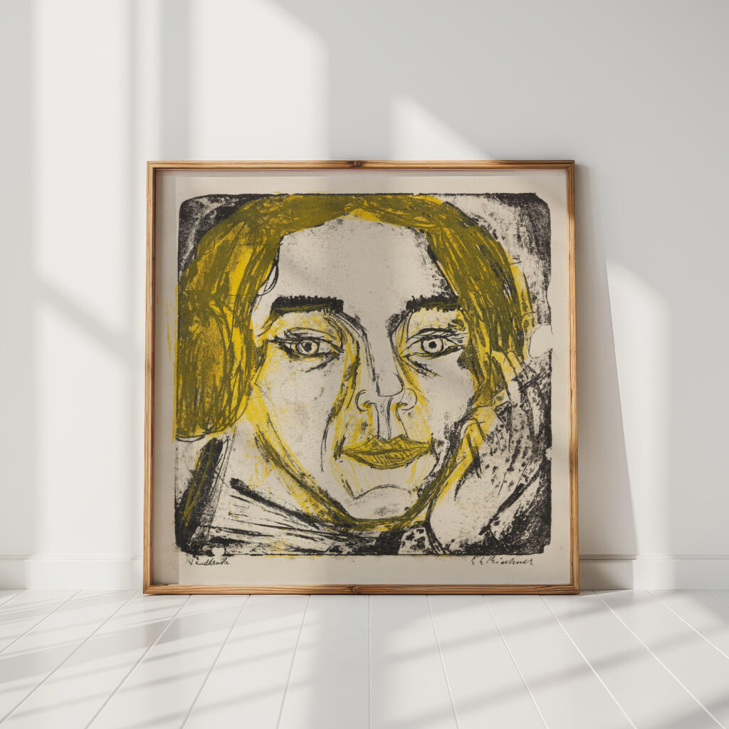head of mary wigman 1926 ernst ludwig kirchner high quality print
