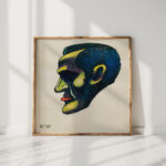 head study from profile 10 sheets graz iv 1924 karl wiener high quality print