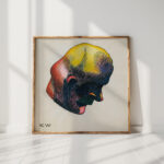 head study from profile 10 sheets graz ix 1924 karl wiener high quality print