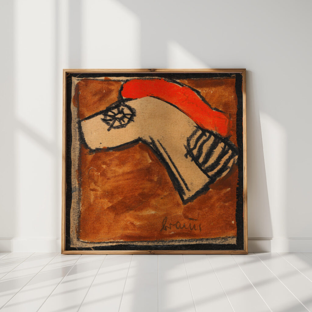 headpiece of a horse harness 1918 egon schiele high quality print